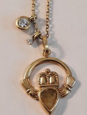 Gold Over 925 Silver Chain Ang Gokd Filled Pendant